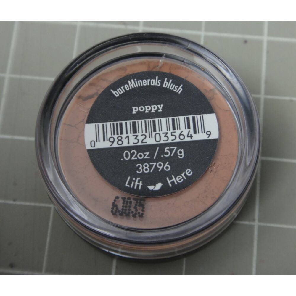 Bareminerals Blush Loose Powder poppy SEALED .02 oz / .57g face makeup beauty